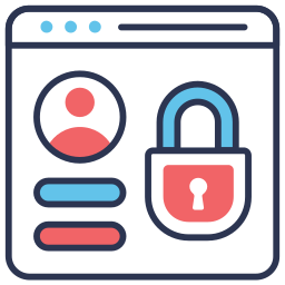 Secured user accountprotected profile icon