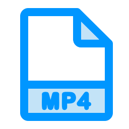 format de fichier mp4 Icône