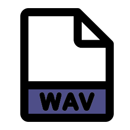 Wav file format icon