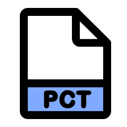 formato de archivo pct icono