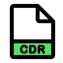 formato de archivo cdr icono