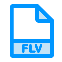 Flv file format icon