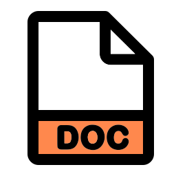 DOC file format icon