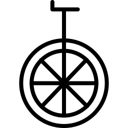 payaso rueda icono