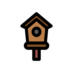 Bird house icon