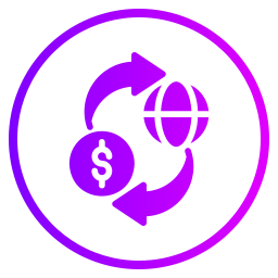 Money exchange icon