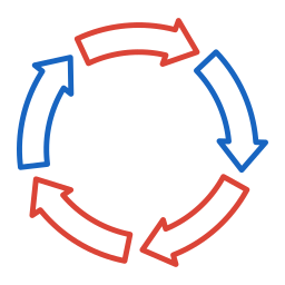 ciclo continuo icona