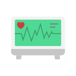 Heart monitoring icon