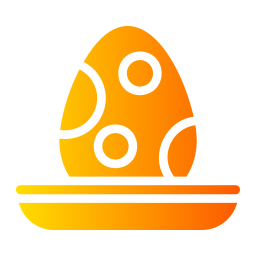 huevo de pintura icono