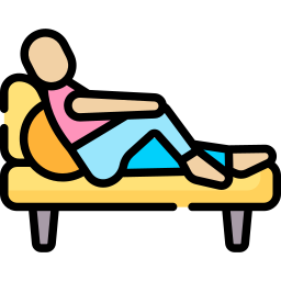 Sedentary life icon