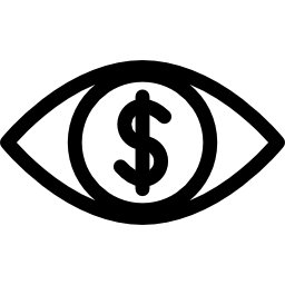 wizja pieniędzy ikona
