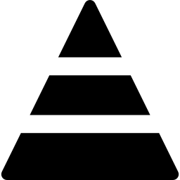 estadísticas de la pirámide icono