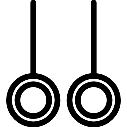 anneaux de gymnaste Icône
