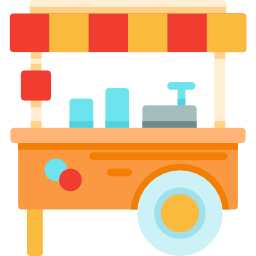 Food stand icon