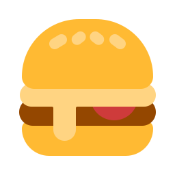 hamburger al formaggio icona