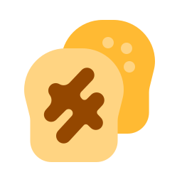 pokrojony chleb ikona