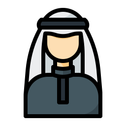 uomo arabo icona