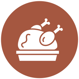 Roasted chicken icon