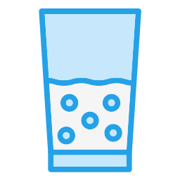 vaso de agua icono