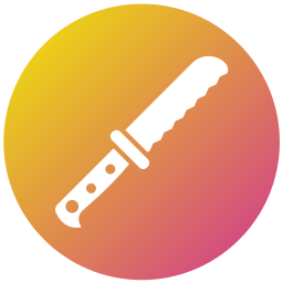 cuchillo para el pan icono