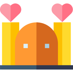 Wedding arch icon