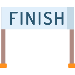 Finish line icon