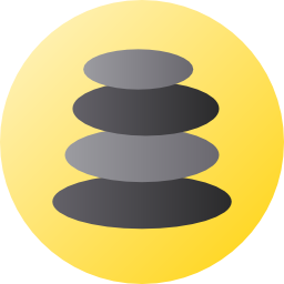 Hot stones icon