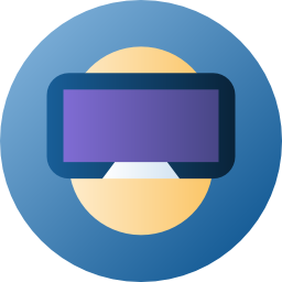 Virtual reality glasses icon