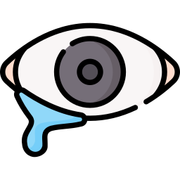 olho lacrimejante Ícone