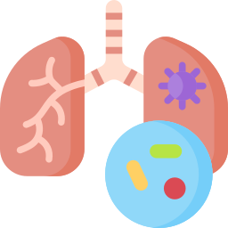 infección respiratoria icono
