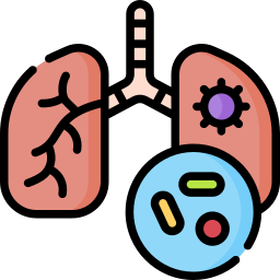 infezione respiratoria icona