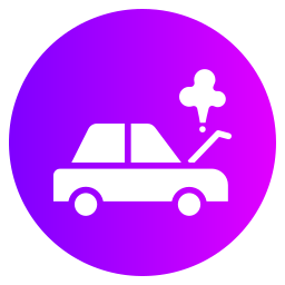 coche roto icono