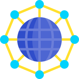réseau mondial Icône