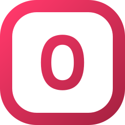 Number zero icon