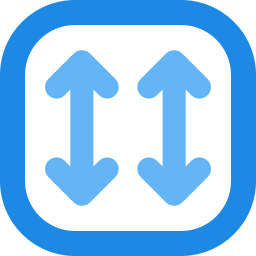 Double sided arrow icon