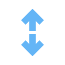 flecha arriba y abajo icono