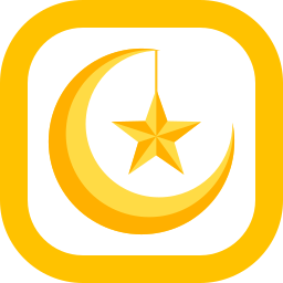 Moon and stars icon