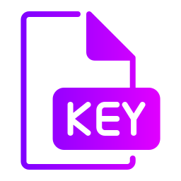fichier clé Icône