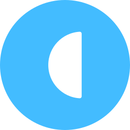 Half circle icon