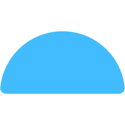 Half circle icon