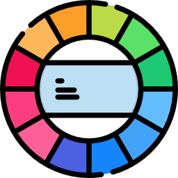 círculo de color icono