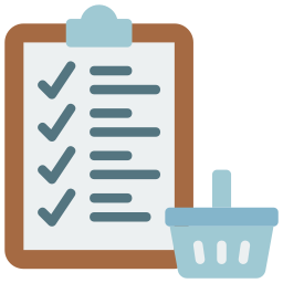 Shopping list icon