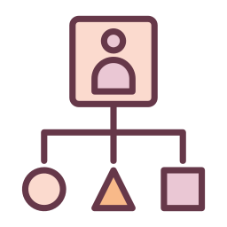 estructura de jerarquía icono