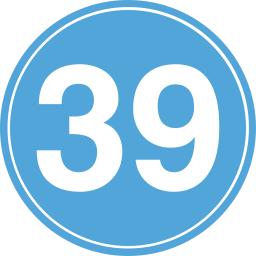 Thirty nine icon