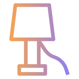 Bed lamp icon