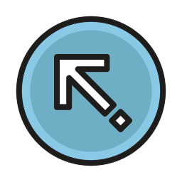 Up left arrow icon