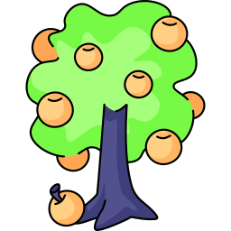 Orange tree icon