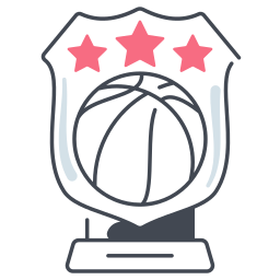 Trofeo de baloncesto icono