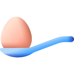 corsa del cucchiaio d'uovo icona