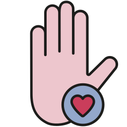 hand hart icoon